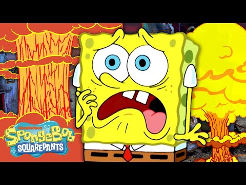 💥 Every Time Bikini Bottom Was Destroyed! | SpongeBob