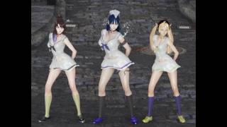 [mmd] 레서, 요르드라, 린 - 텔미(wonder girls - tell me)