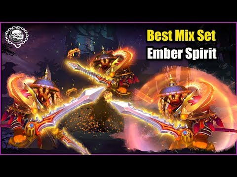 Dota 2 Ember Spirit Best Mix Set Apogee of the Guardian Flame + Rapiers of the Burning God