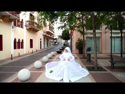 Noiva fazia ensaio fotográfico na hora da explosão em Beirute