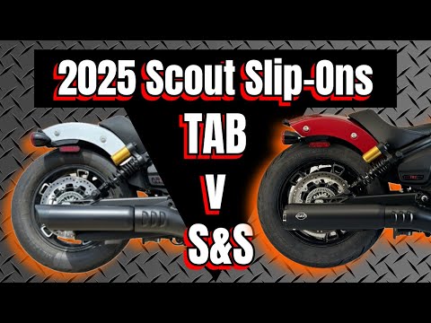 TAB v S&S Slip-Ons for 2025 Indian Scout Motorcycles