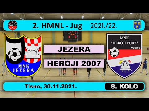2. HMNL Jug, 8.: JEZERA - HEROJI 2007  3:2, 30.11.2021.