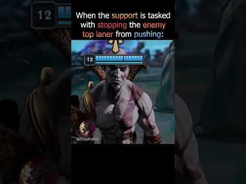 When The Support Has To Stop The Enemy Top Lane PUSH🗿 #leagueoflegendsmemes #gaming #leagueoflegends