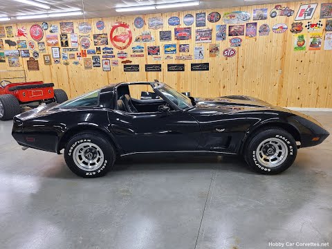 1979 Black Corvette Black Interior T Top Video