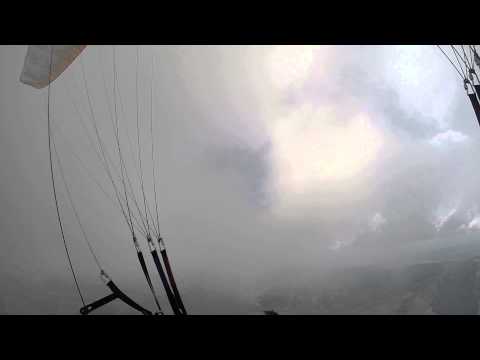 Paragliding in Transylvania - Rimetea low cloud base
