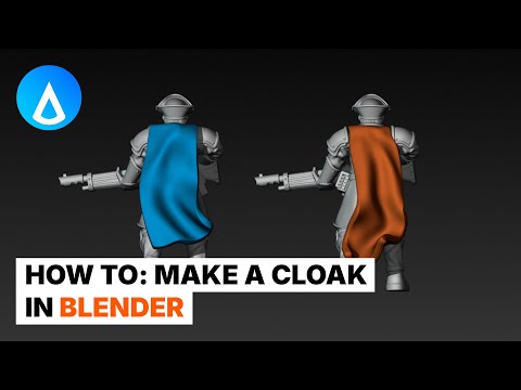 Blender Tutorial - How To: Create a Cloak for 3D Printing
