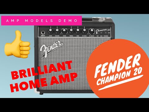 Fender Champion 20 guitar combo amp demo