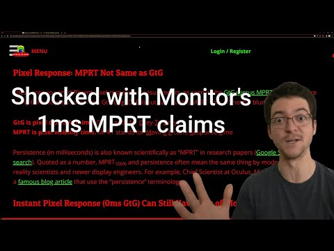 What's 1ms MPRT. Understanding Motion Clarity with a simple test. Comments on TCL's 4k 240Hz TV