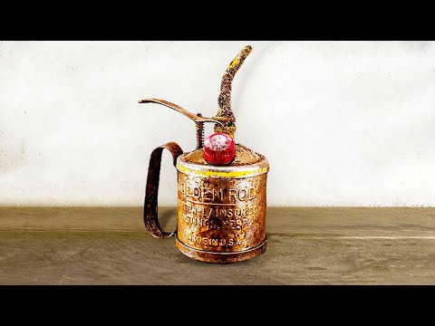 Rusted Antique Oil Can - Restoration Miracle