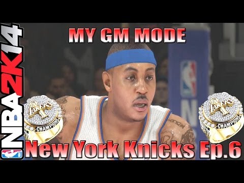 Nba 2k14|My Gm Ep.6 Road To Carmelos First Ring| New York Vs Hawks| Wet 4 3's Live Comm|Xbox One