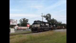preview picture of video 'NS 63E on the Old S&A Line Waynesboro, GA 9/29/12'