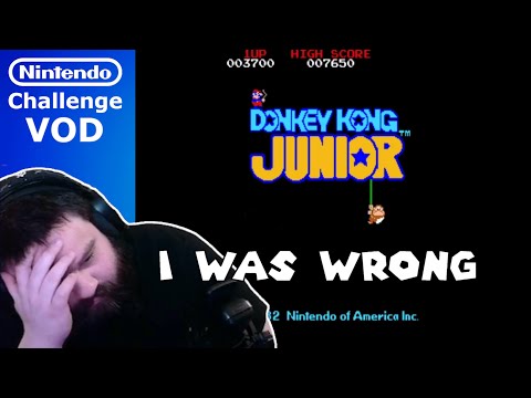 [VOD] Beating EVERY Nintendo Game - Donkey Kong Jr. (Game #37) - Part 2