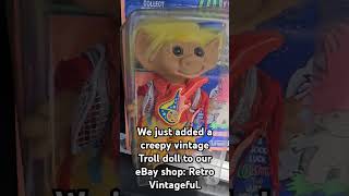 We just added a creepy vintage Troll doll to our eBay shop: Retro Vintageful.#trolls #troll #toys