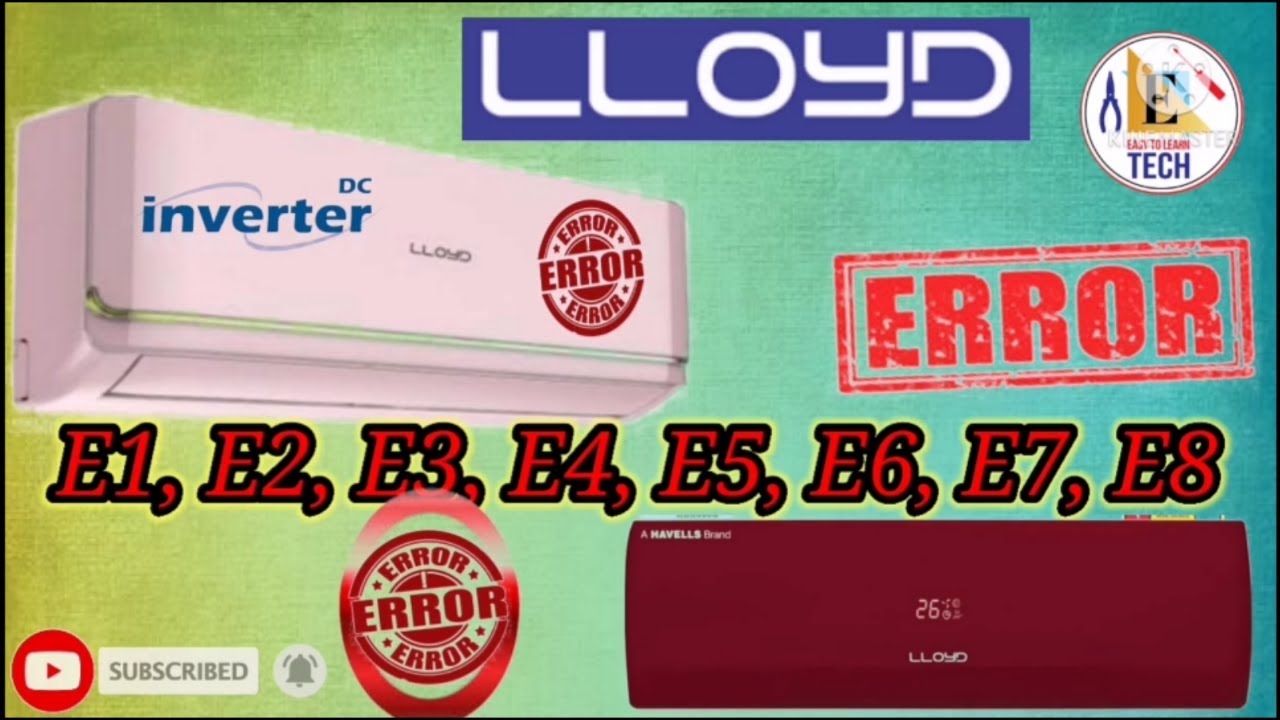 LLOYD DC INVERTER AIR-CONDITIONING ERROR CODES AND FULL SOLUTIONS // TROUBLESHOOTING /TIPS /SOLUTION