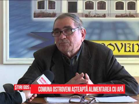 Comuna Ostroveni aşteaptă alimentarea cu apă