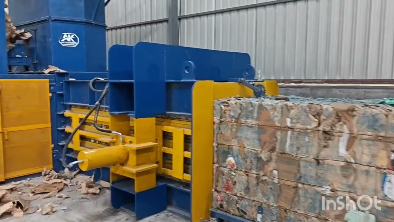 1 TON MILD STEEL HYDRAULIC HORIZONTAL PAPER BALING PRESS MACHINE | Available on IndiaMART