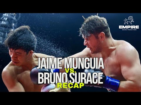 Huge KO Upset! JAIME MUNGUIA vs BRUNO SURACE 📂 - Empire Boxing Recap #boxinghighlights