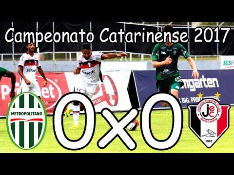 MELHORES MOMENTOS: METROPOLITANO 0 X 0 JOINVILLE - CATARINENSE 2017 - 26/03/2017