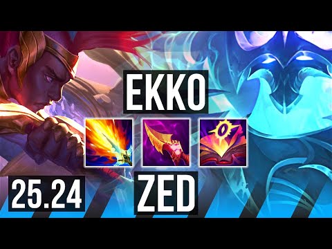 EKKO vs ZED (MID) | KR Master | 25.24