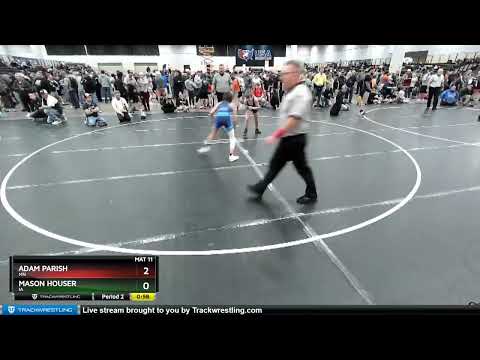 97 Lbs Cons. Round 4 - Adam Parish, MN Vs Mason Houser, IA 5389