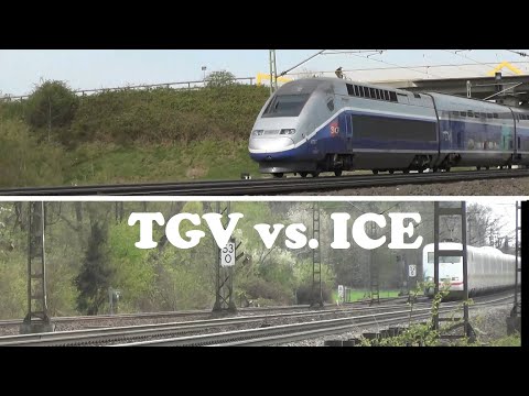 TGV vs. ICE #railway #train #treinen #trainspotting