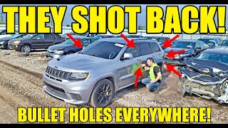 Inside A Creepy Chicago Auto Auction Inspecting Cars Riddled With Bullets! Would You Buy One