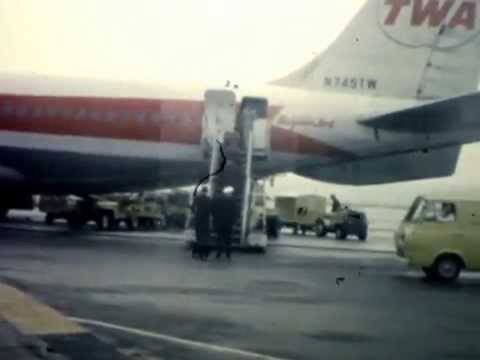 TWA Boeing 707 Super Jet @ STL in 1963