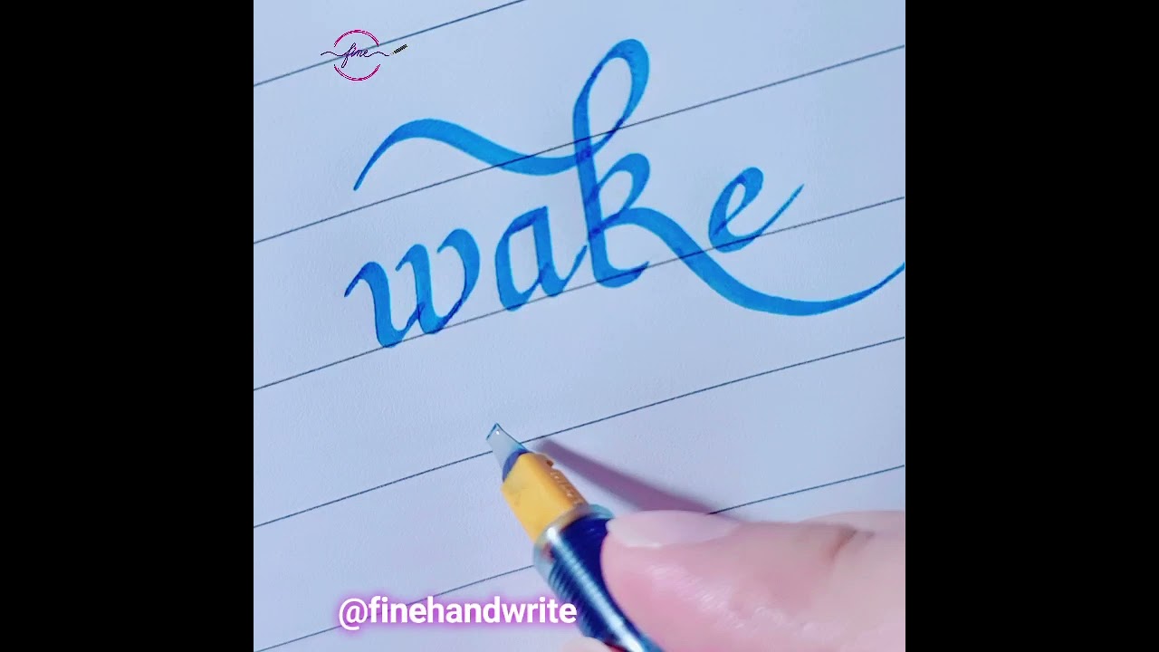 Italic Calligraphy-Pilot Parallel pen -Wake up!