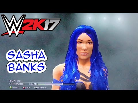 WWE 2k17 xbox 360/ps3 Sasha Banks caw