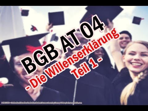 The declaration of intent - objective facts - BGB AT 04