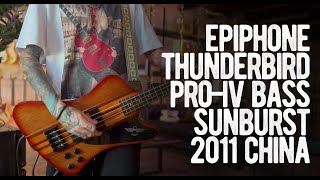 Video thumbnail for Epiphone Thunderbird PRO-IV Bass Vintage Sunburst 2011 China by Loud Lemon Demo