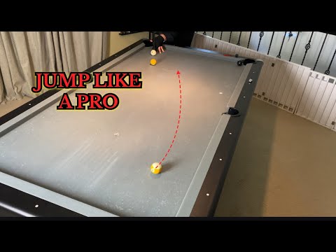 Pool lesson: How to jump the cue ball with draw