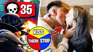 1 KILL = 1 DARE on FORTNITE w/GIRLFRIEND!! (Roulette Battle Royale)