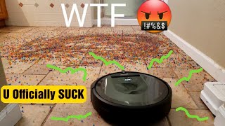 I covered my FLOOR with 50,000 Orbeez and regret it 😔 - Will the Roomba Survive 🤔