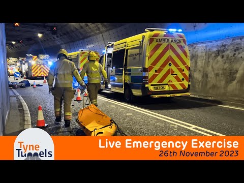 Tyne Tunnels Multi-Agency Emergency Training Exercise - November 2023