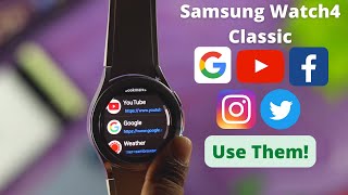 Samsung Galaxy Watch 4 in Youtube/Twitter/Instagram/Facebook [How to Use]