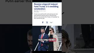 Russia pays for Don Trump Jr wedding #wedding #russia #fafo #fdt #maga #trump #politics #liberal