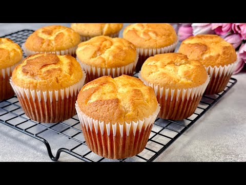 Super soft and easy yogurt muffins in 5 minutes! Easy Baking