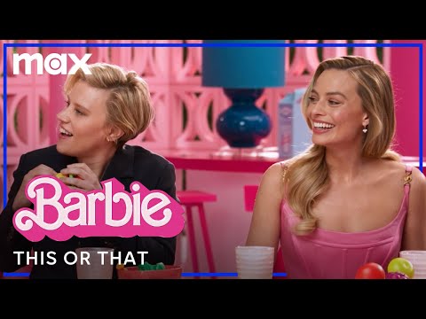 Thumbnail of the video: Margot Robbie & the Cast of Barbie Play This Or That
