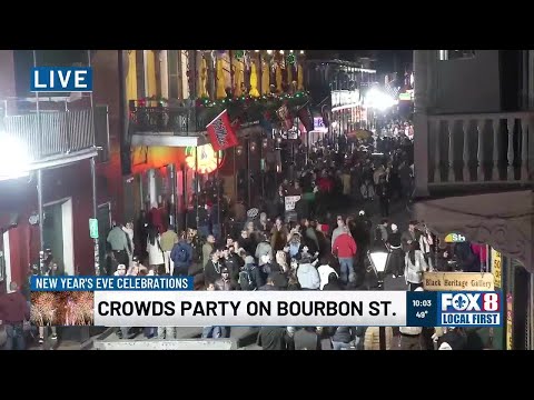 New Year's revelers pack Bourbon Street one year after New Orleans terror attack
