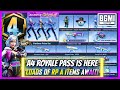 NEW ROYAL PASS IN BGMI - A4 ROYAL PASS IS HERE / 1 TO 100 REWARDS AND UPGRADABLE GUN SKIN ( BGMI )