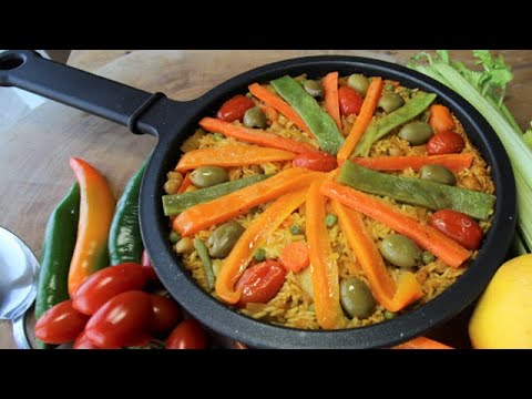 PAELLA DI VERDURE ricetta paella di verdure della tradizione