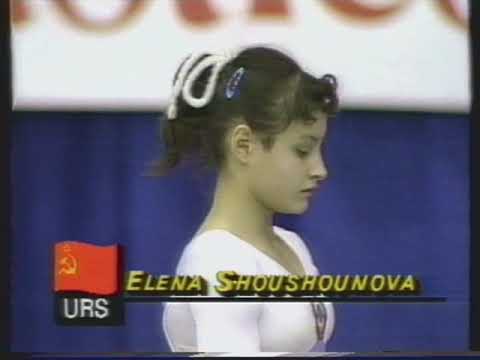 Elena Shoushounova (URS) - Worlds 1985 - Horse Vault Final