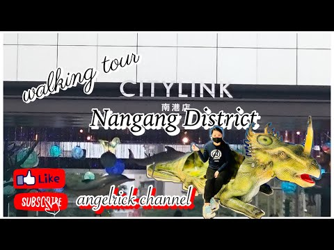 Passeio a pé por Taipei || City Link Mall, distrito de Nangang, cidade de Taipei, Taiwan🇹🇼 (caminhar, comer, viajar)