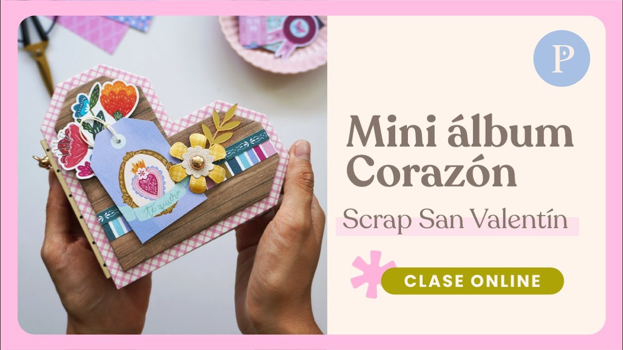 Álbum Scrapbook Corazón – San Valentín