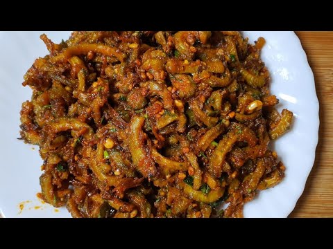 Karela (Bitter Gourd) Sabzi – No Water, Peanut & Jaggery Curry
