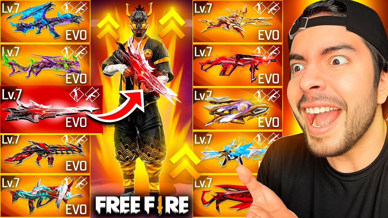 RETO: SOLO PUEDO USAR COSAS EVOLUTIVAS EN FREE FIRE! AntronixxG