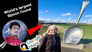 world's largest spoon found on google maps #googlemaps #viralvideo #trandingvideo