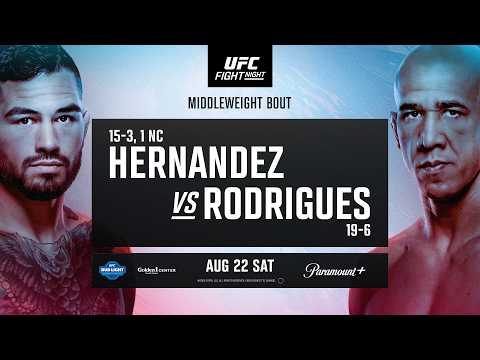 UFC Fight Night: Hernandez vs. Rodrigues Odds Courtesy Of MyBookie