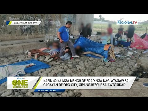 One Mindanao: Kapin 40 ka mga menor de edad nga naglatagaw sa Cagayan de Oro City, gipang-rescue